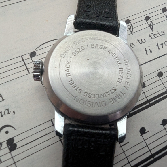 Mickey Mouse Black Leather Strap Watch - Picture 7 of 11